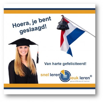 Ansichtkaart hoera geslaagd maart 2015