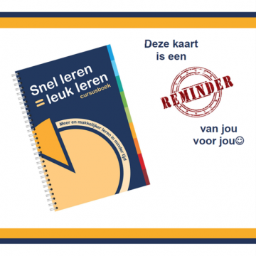 Ansichtkaart reminder aan jezelf   juni 2018